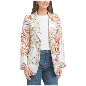 VENTI Made In Italy Paisley Print Blazer